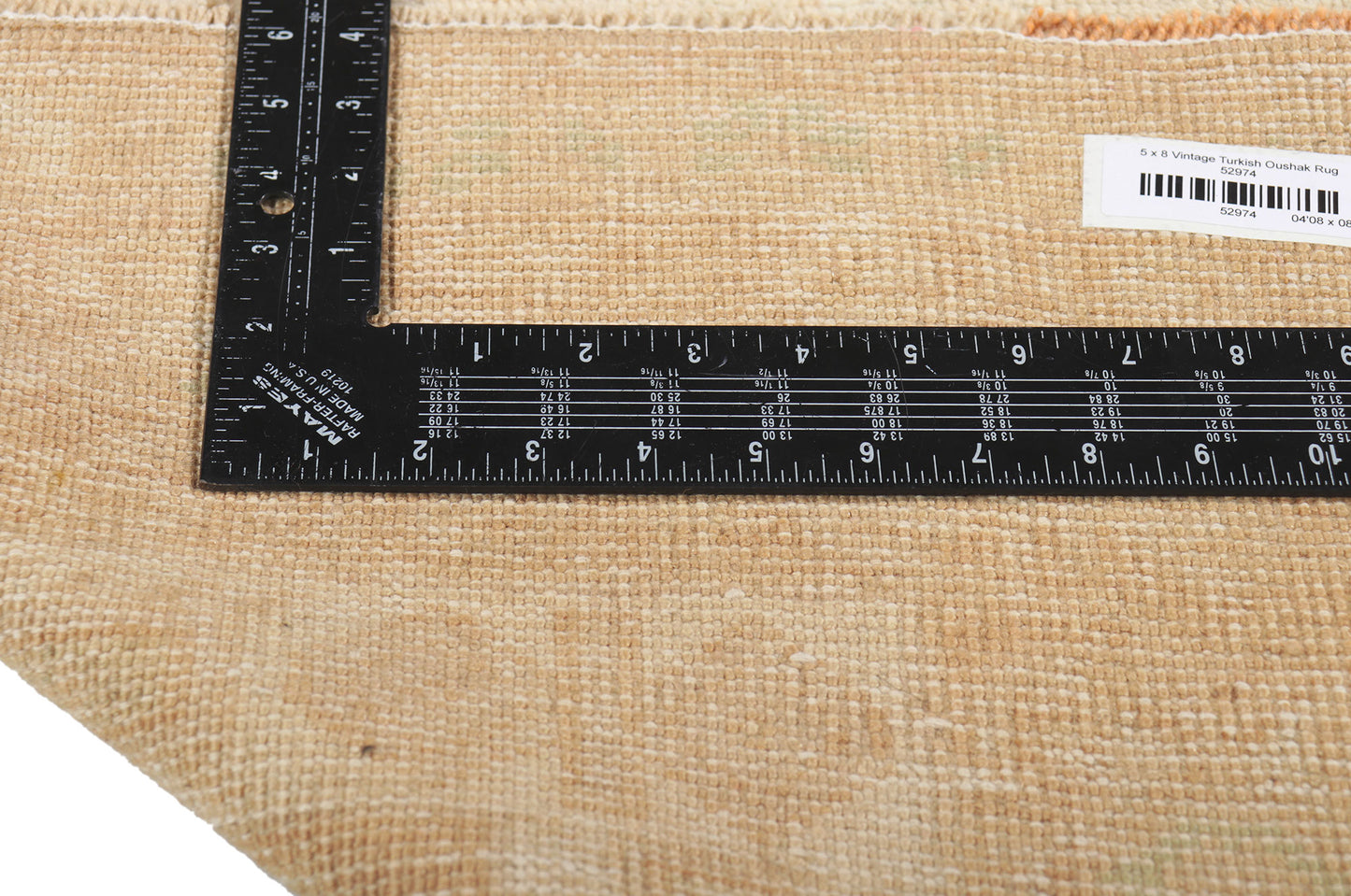 5 x 8 Vintage Turkish Oushak Rug 52974
