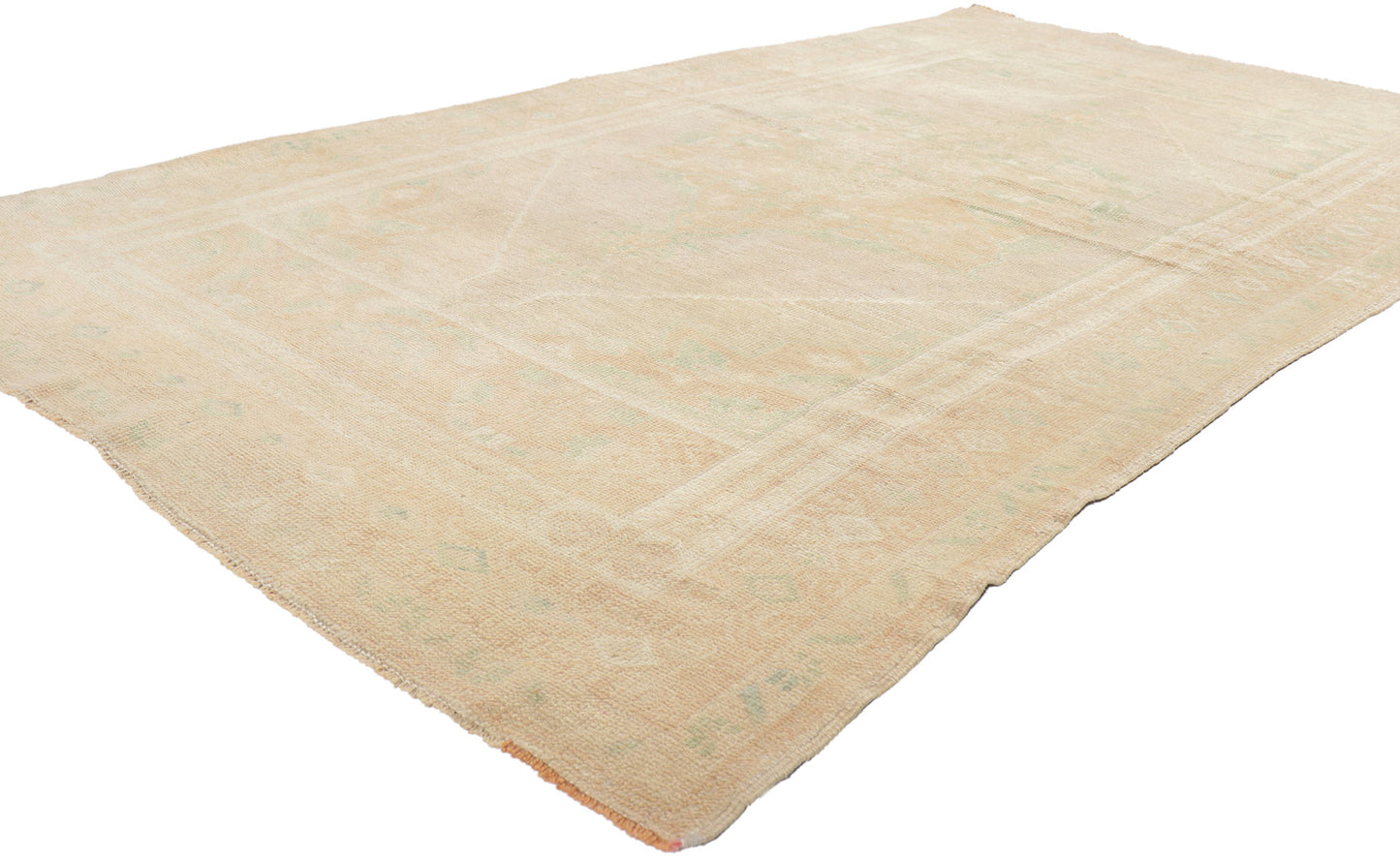 5 x 8 Vintage Turkish Oushak Rug 52974