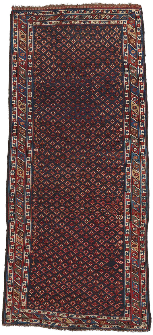 5 x 10 Antique Caucasian Kurdish Rug 73305