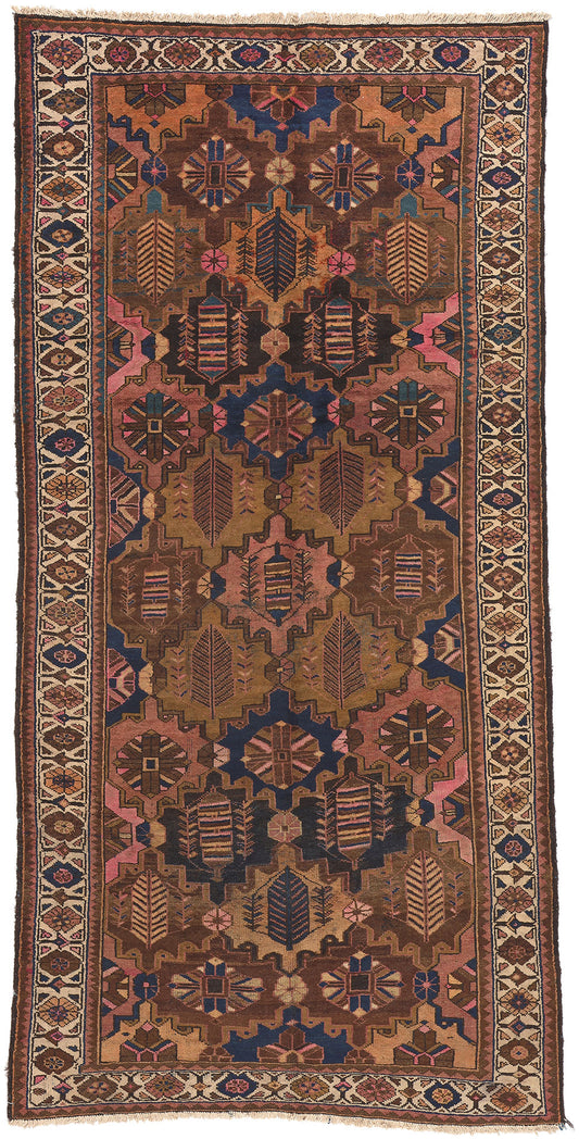 5 x 10 Antique Persian Bakhtiari Rug 75267