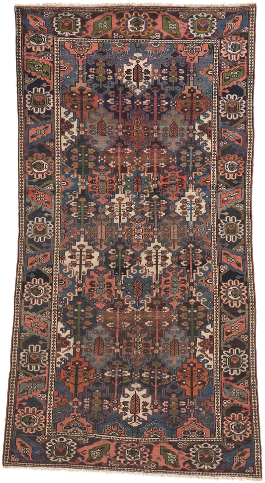 5 x 10 Antique Persian Bakhtiari Rug 75325