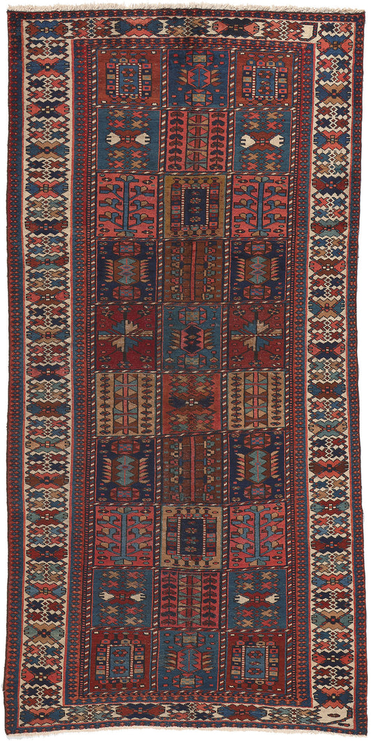5 x 10 Antique Persian Bakhtiari Rug 75279
