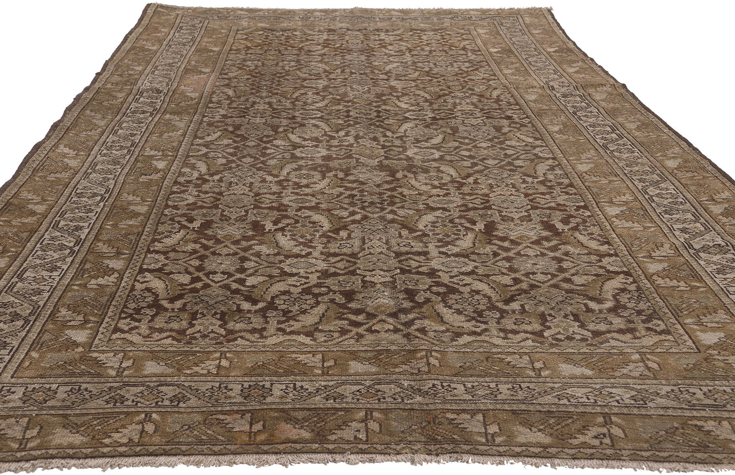 5 x 10 Antique Persian Malayer Rug 74142
