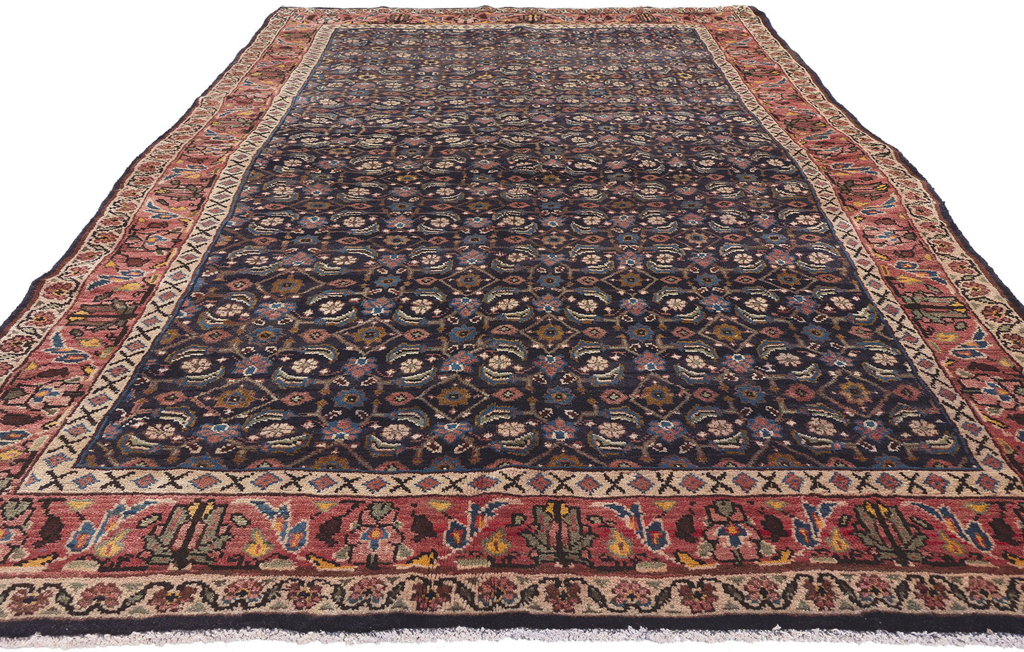 5 x 10 Vintage Persian Mahal Rug 61236