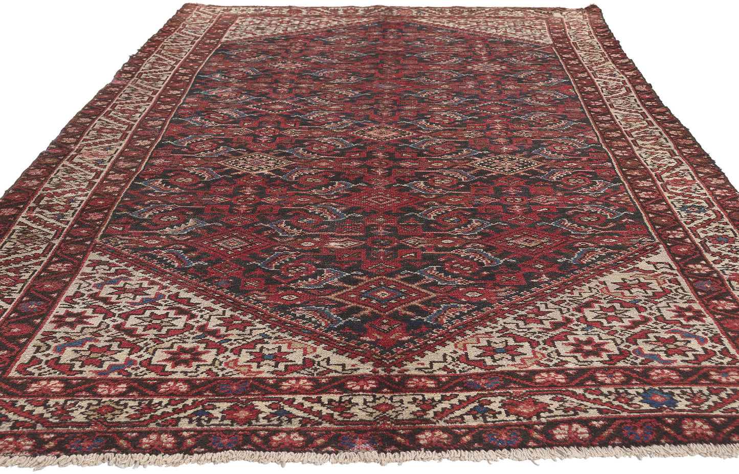 5 x 10 Vintage Persian Hamadan Rug 74943