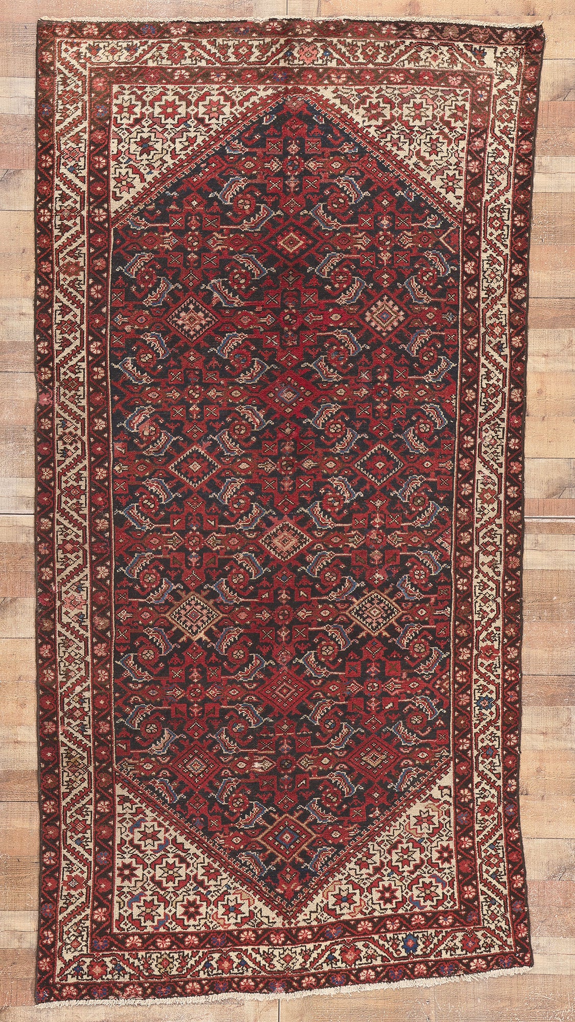 5 x 10 Vintage Persian Hamadan Rug 74943