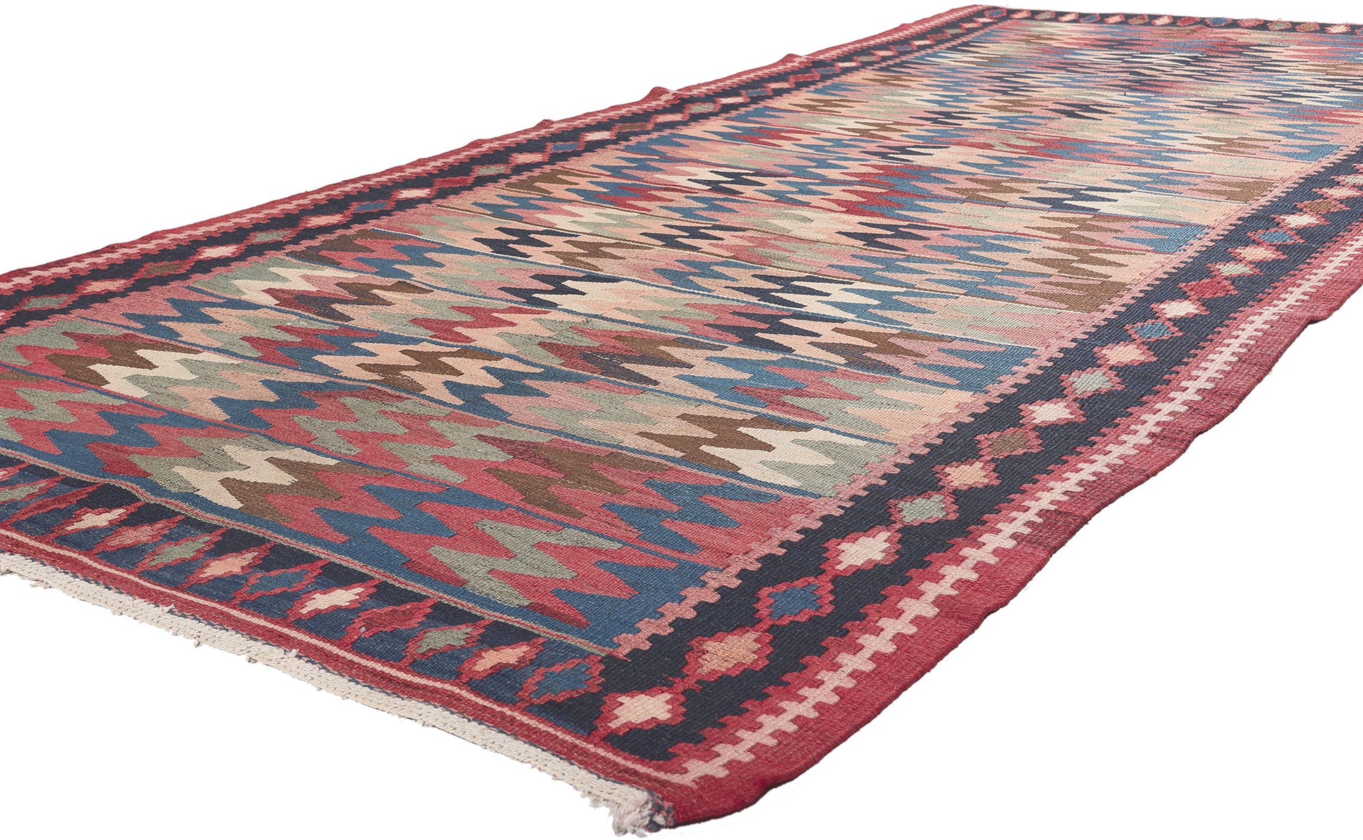 5 x 11 Vintage Persian Shahsavan Kilim Rug 61240