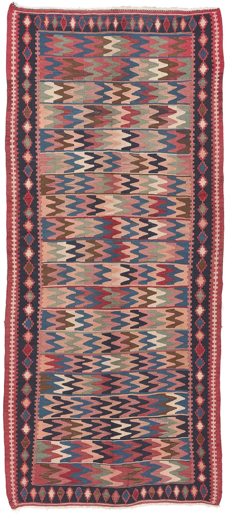 5 x 11 Vintage Persian Shahsavan Kilim Rug 61240