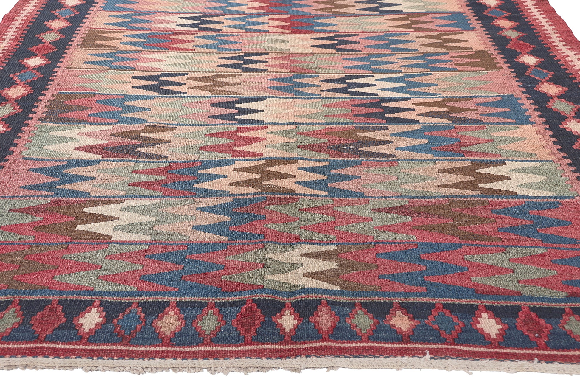 5 x 11 Vintage Persian Shahsavan Kilim Rug 61240