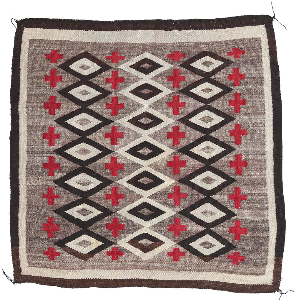 5 x 5 Antique Ganado Navajo Rug 78559