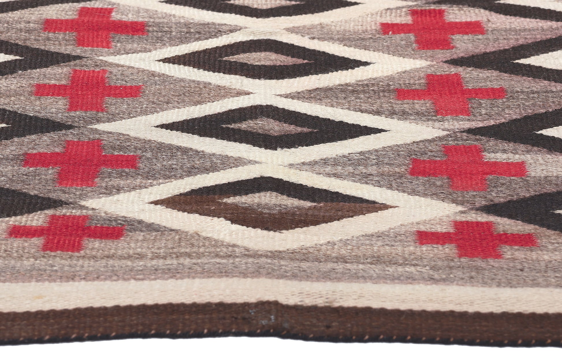 5 x 5 Antique Ganado Navajo Rug 78559