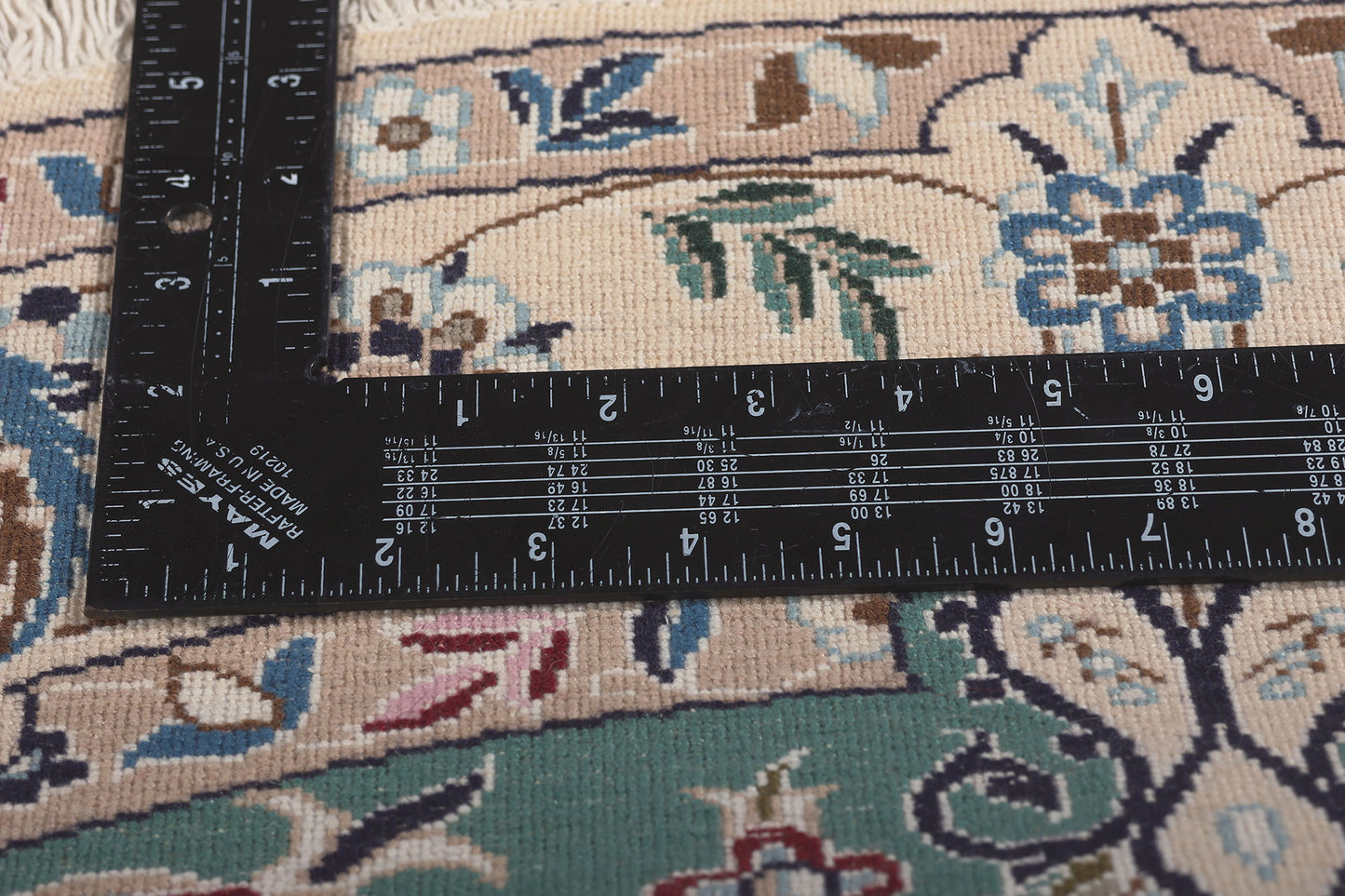 5 x 5 Vintage Persian Nain Round Rug 78596