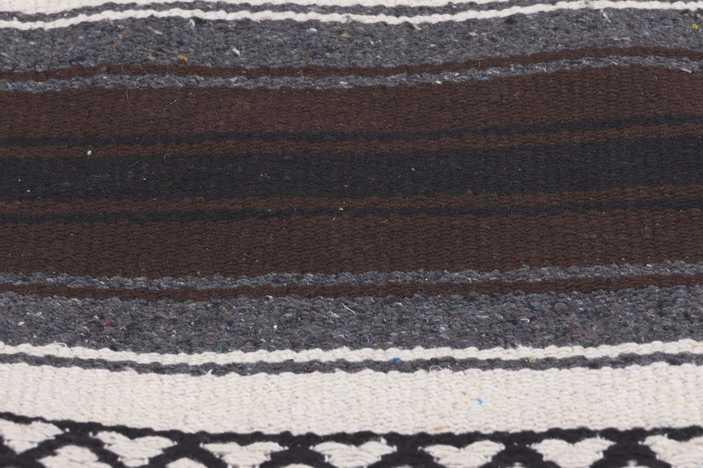 5 x 6 Modern Striped Indian Kilim Rug 78536