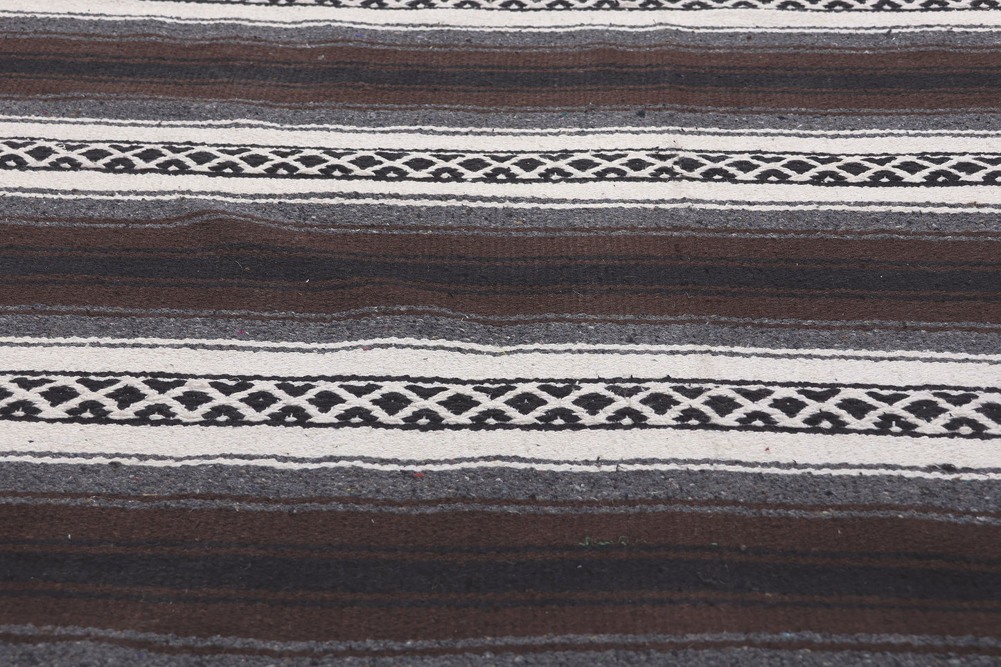 5 x 6 Modern Striped Indian Kilim Rug 78536