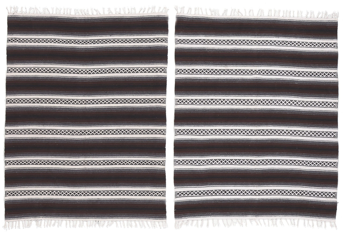 5 x 6 Modern Striped Indian Kilim Rug 78537