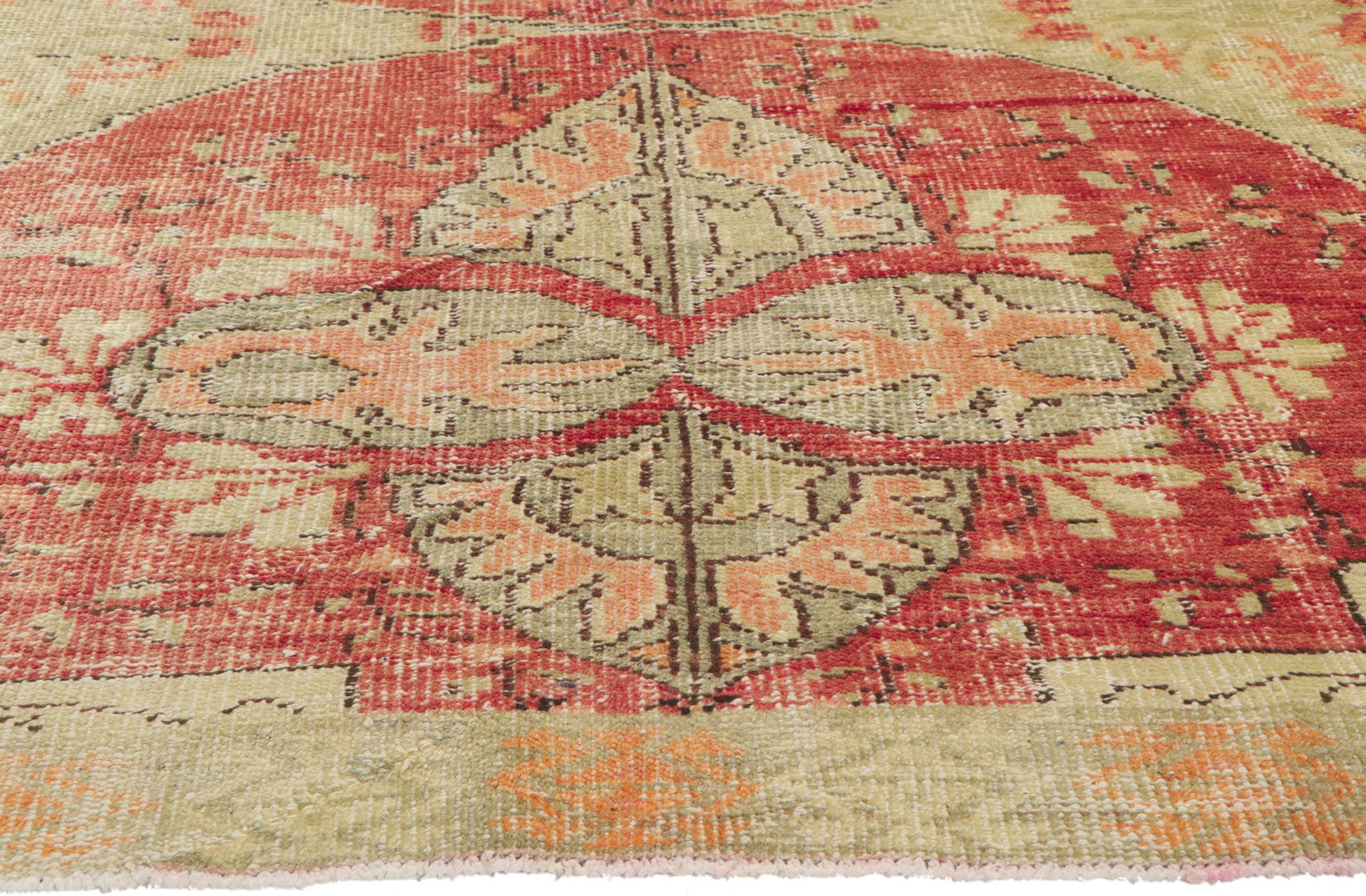 5 x 7 Vintage Turkish Oushak Rug 53150