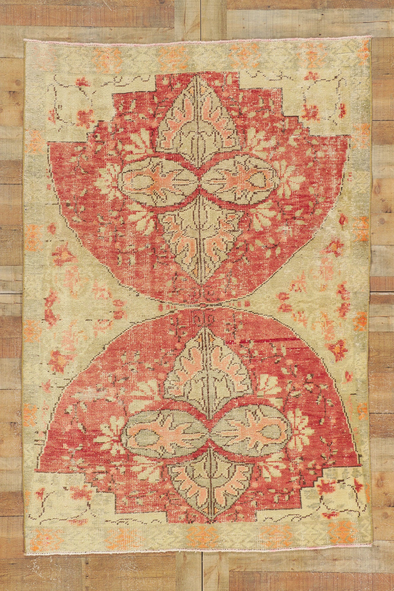 5 x 7 Vintage Turkish Oushak Rug 53150