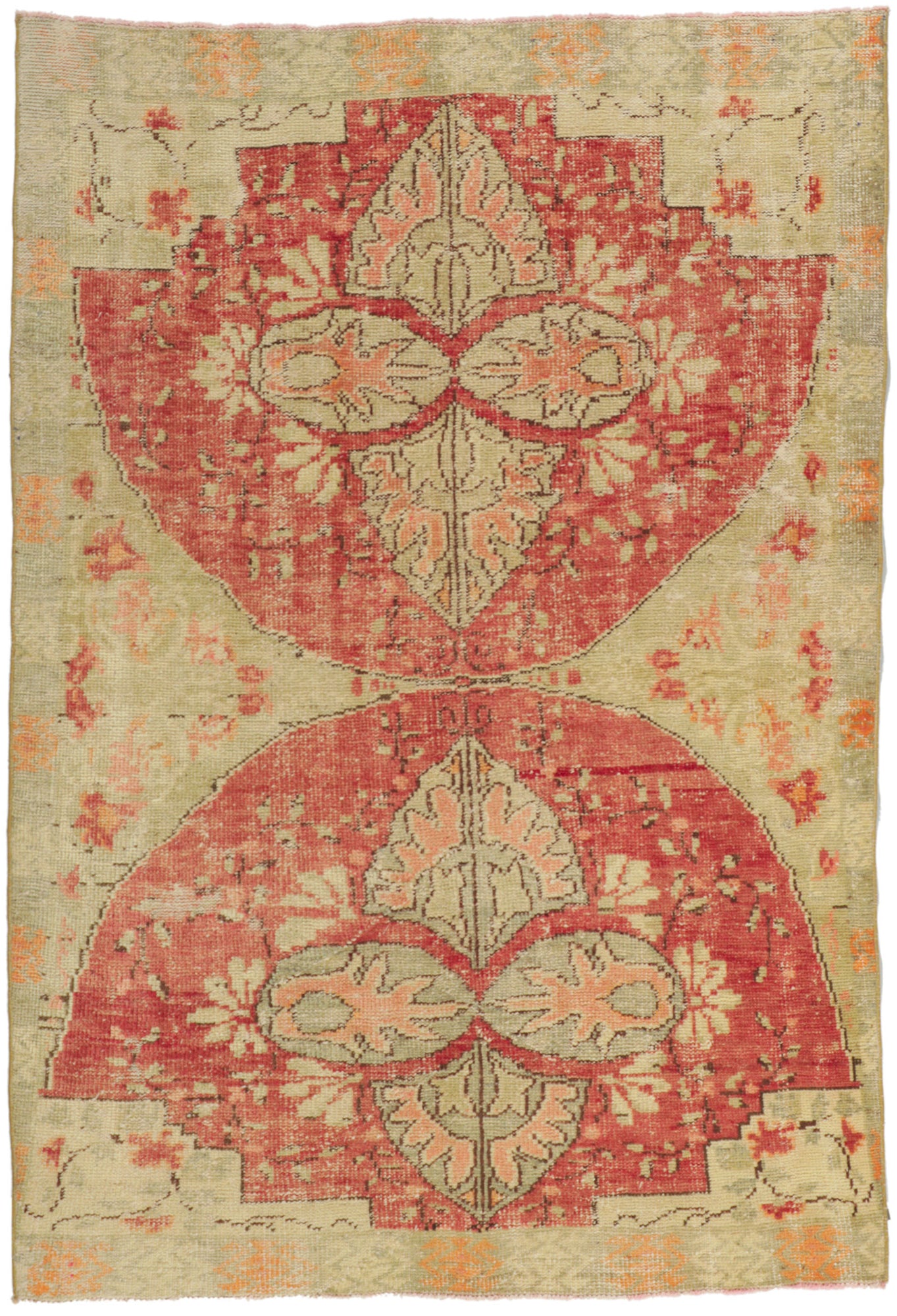 5 x 7 Vintage Turkish Oushak Rug 53150