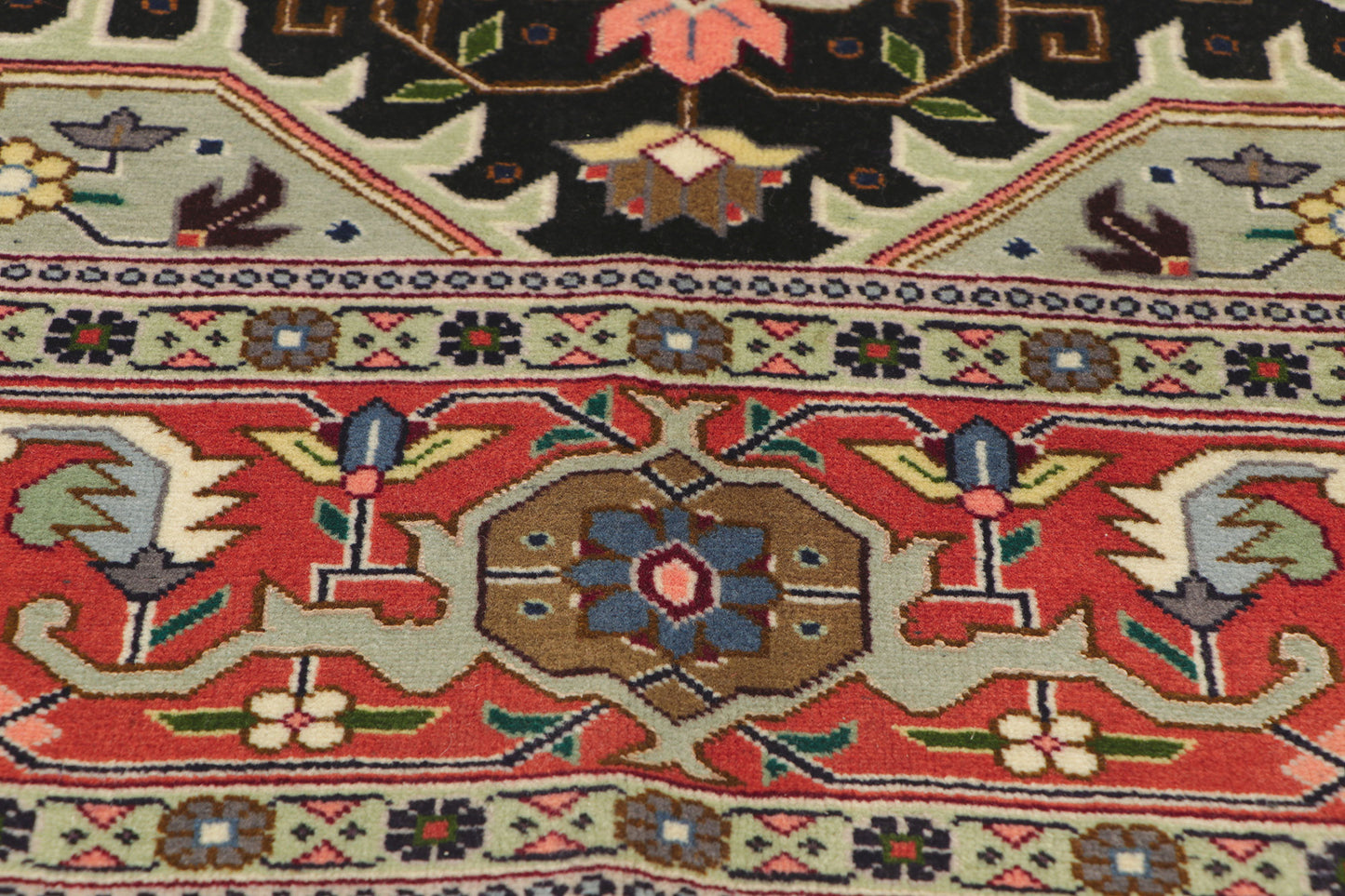 5 x 7 Vintage Persian Tabriz Rug 74651