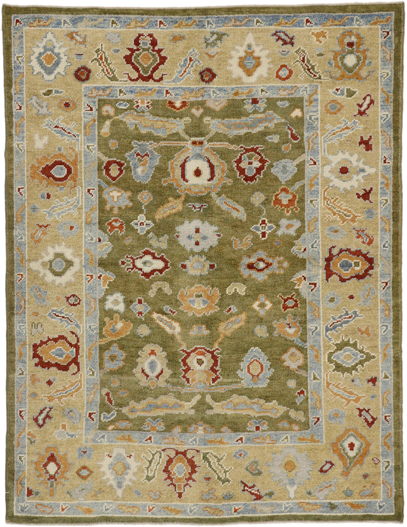 5 x 7 Earthy Turkish Oushak Rug 52365