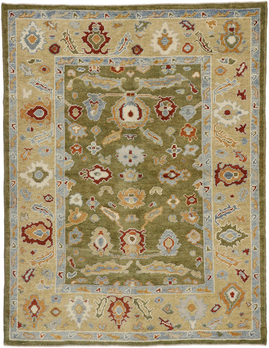 5 x 7 Earthy Turkish Oushak Rug 52365