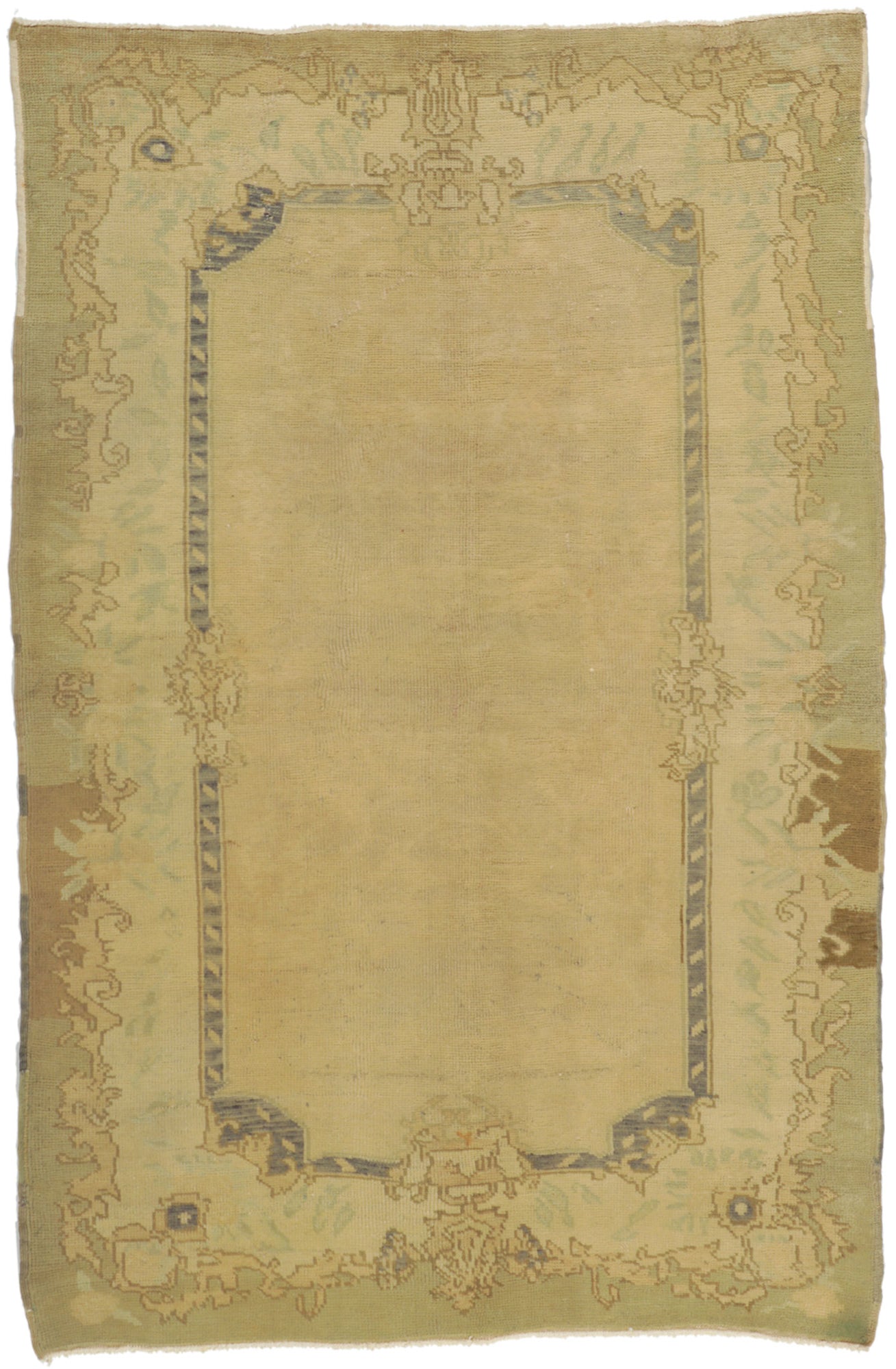 5 x 7 Vintage Turkish Oushak Rug 73786