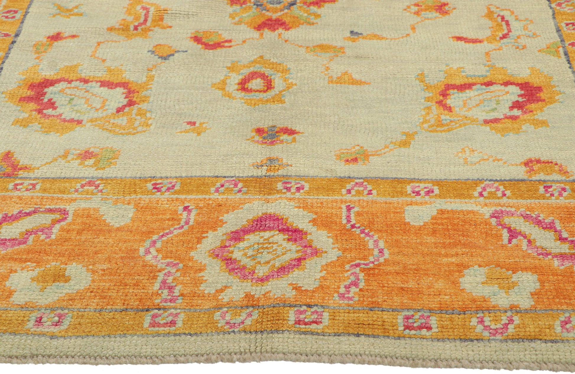 5 x 7 Colorful Turkish Oushak Rug 52367