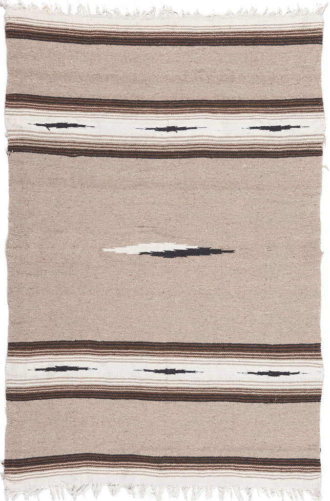 5 x 7 Vintage Mexican Serape Kilim Rug 78550