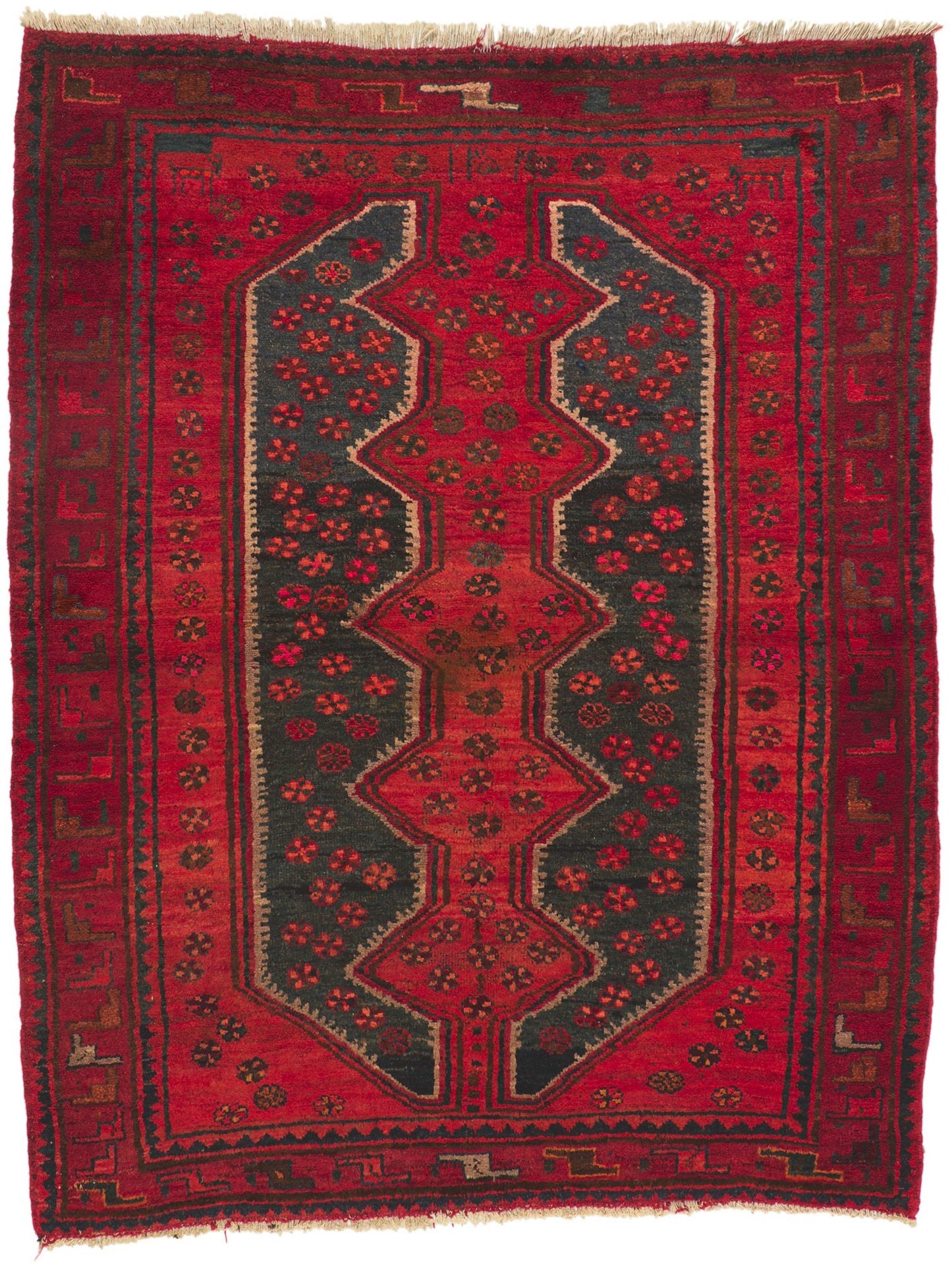 5 x 7 Vintage Persian Hamadan Rug 72109