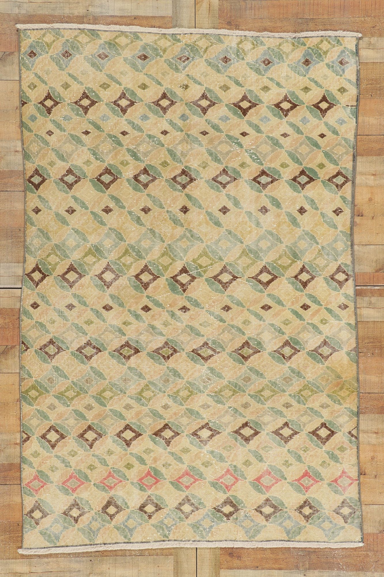 5 x 8 Vintage Turkish Sivas Rug 51224