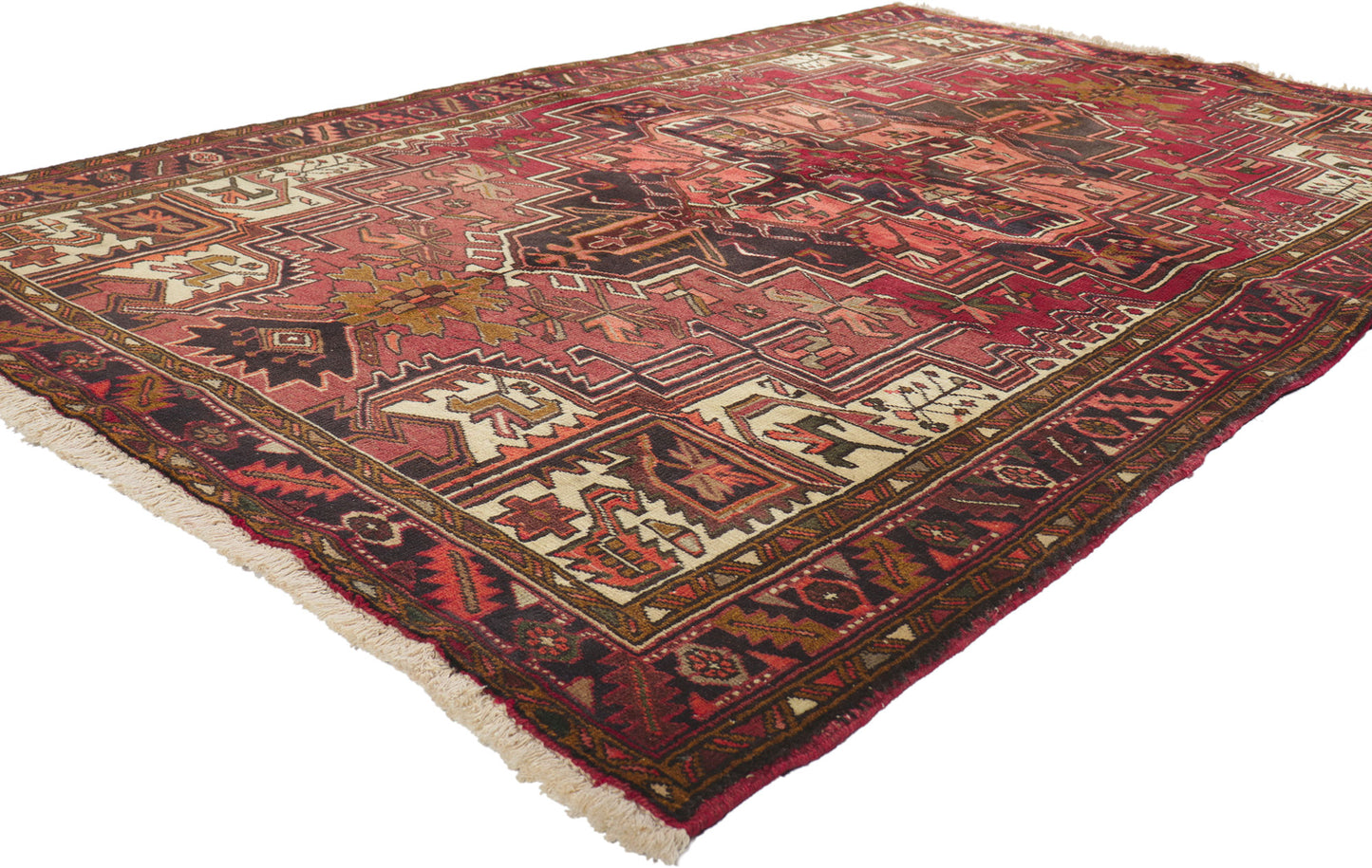 5 x 8 Vintage Persian Heriz Rug 75299