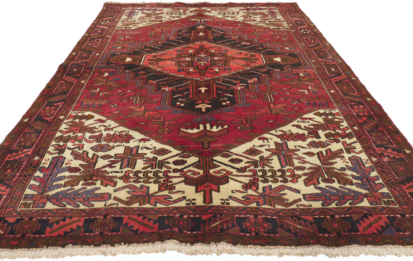 5 x 8 Vintage Persian Heriz Rug 75304
