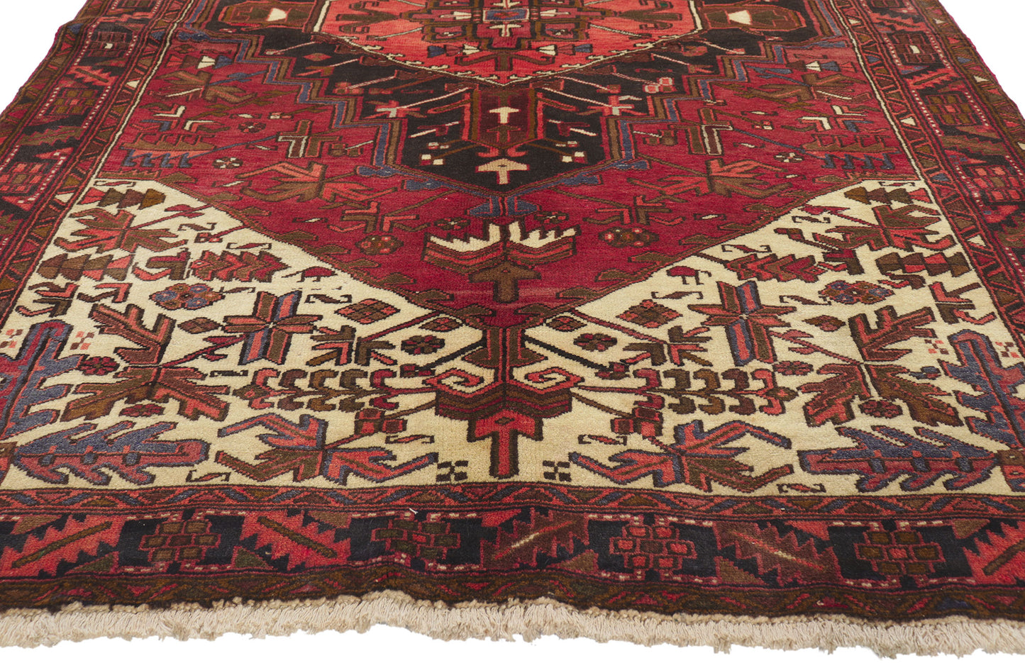 5 x 8 Vintage Persian Heriz Rug 75304