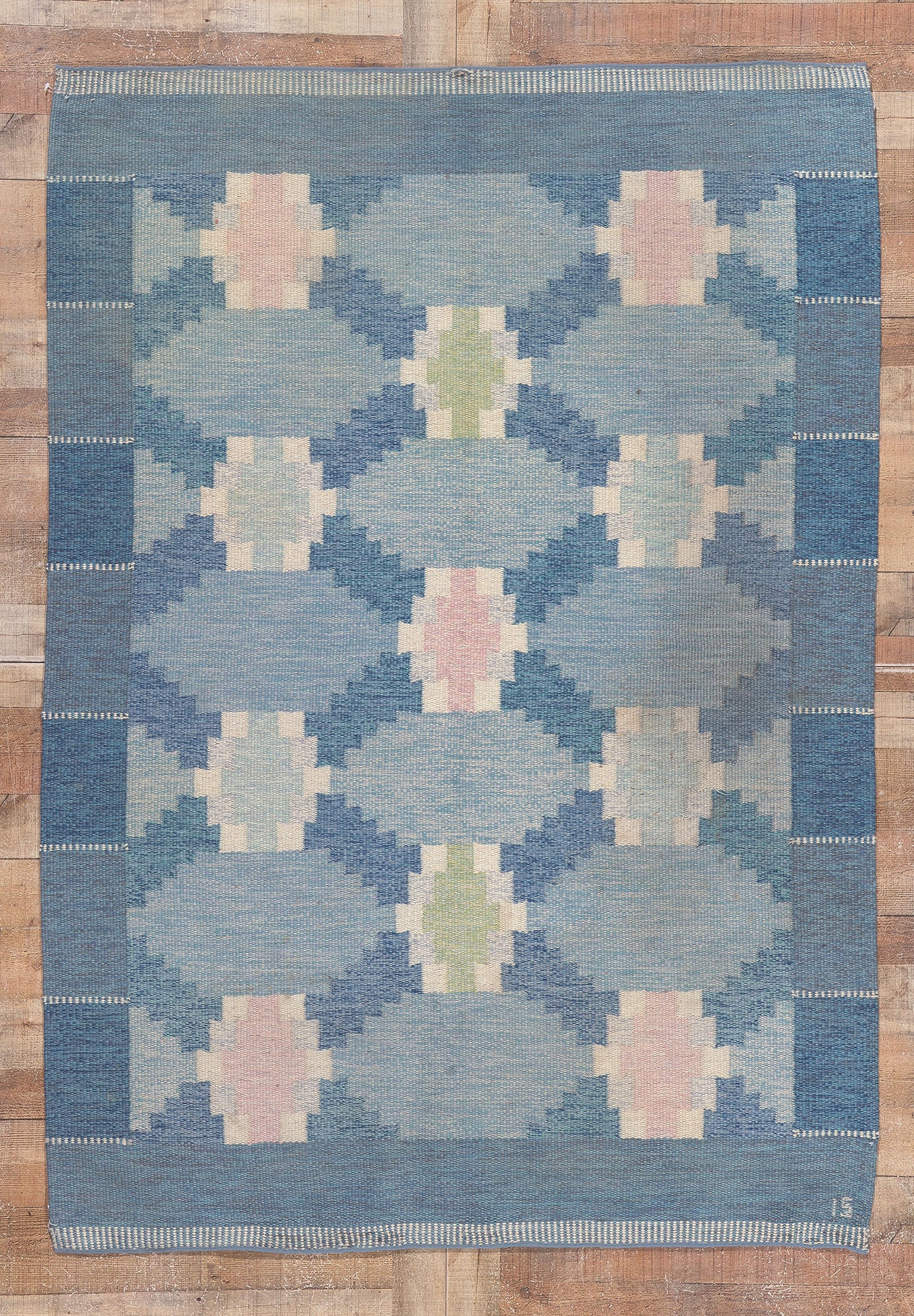 ���5 x 8 Ingegerd Silow Vintage Swedish Rollakan Rug 78499
