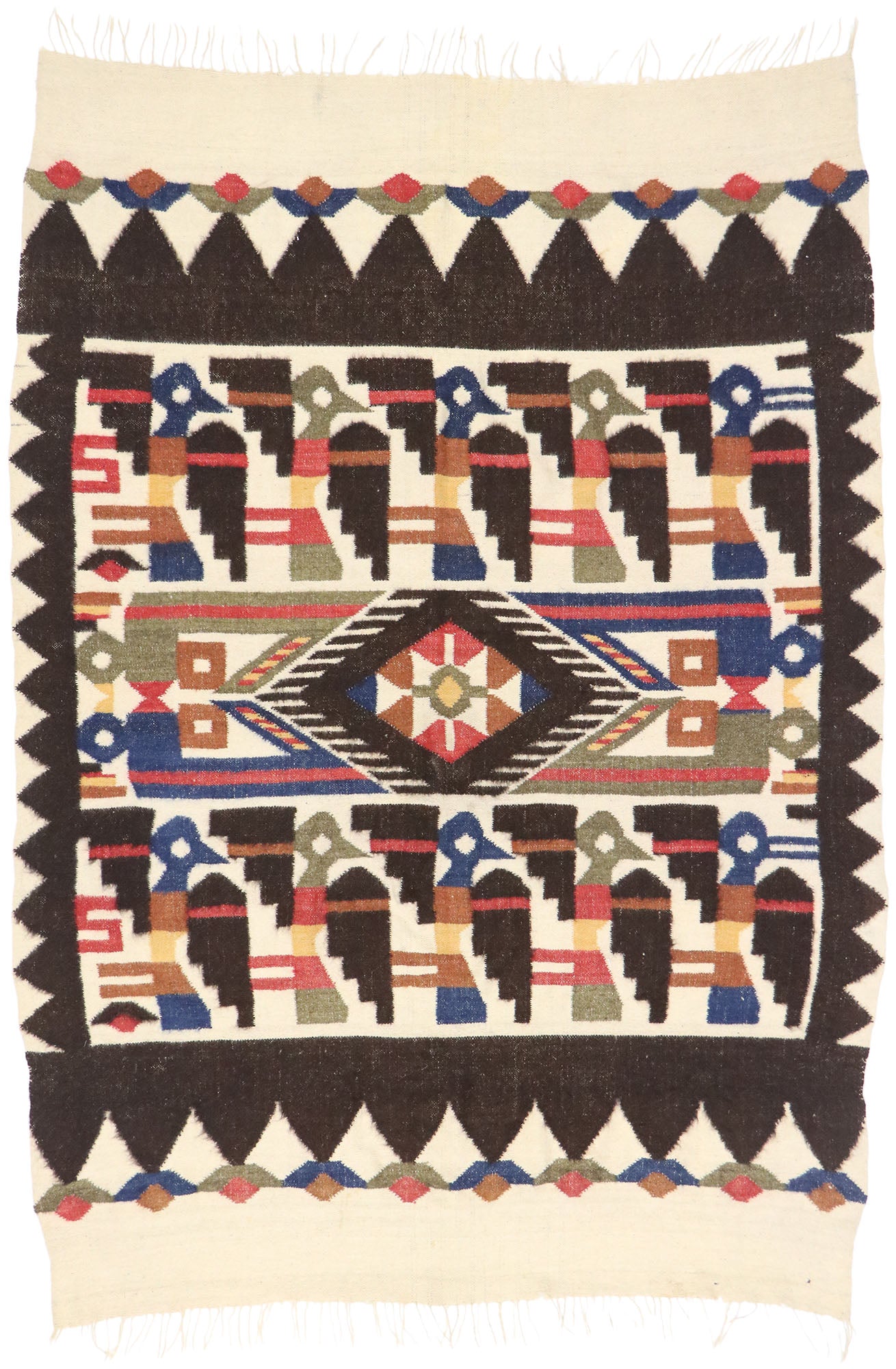 5 x 8 Vintage South American Kilim Rug 78077