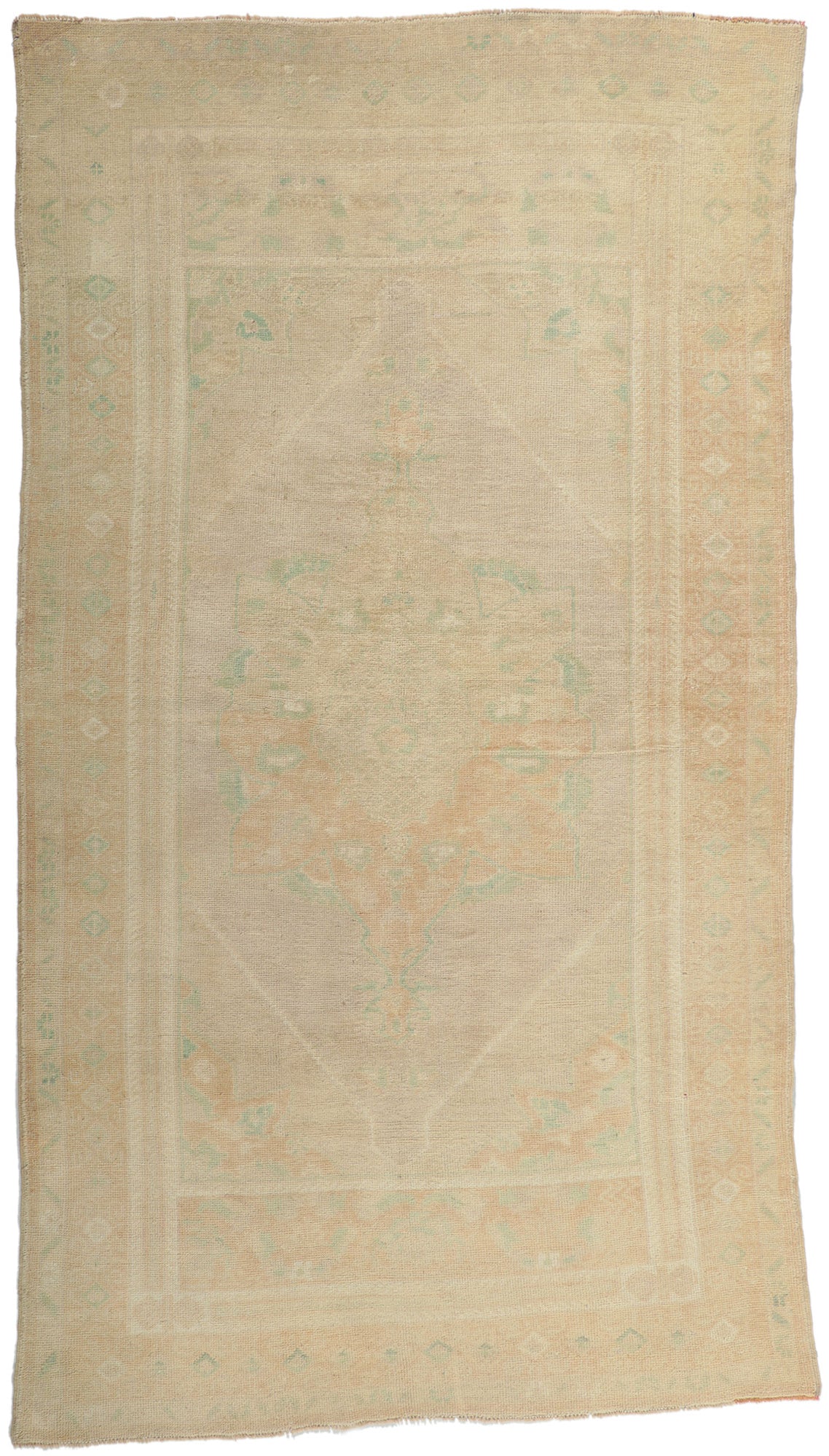 5 x 8 Vintage Turkish Oushak Rug 52974