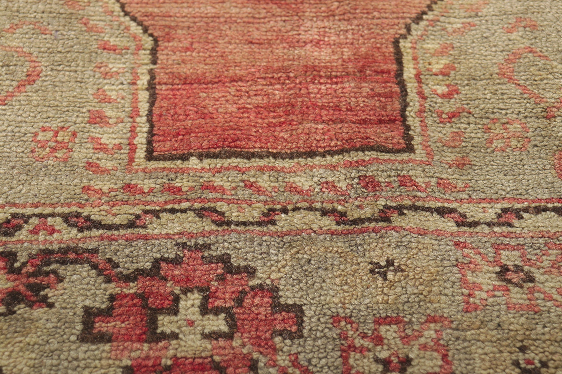 5 x 8 Vintage Turkish Oushak Rug 52352