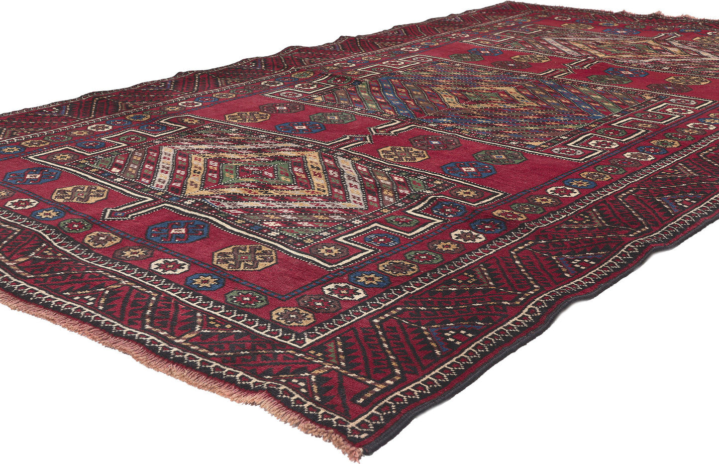 5 x 9 Antique Nomadic Afghan Baluch Rug 61233
