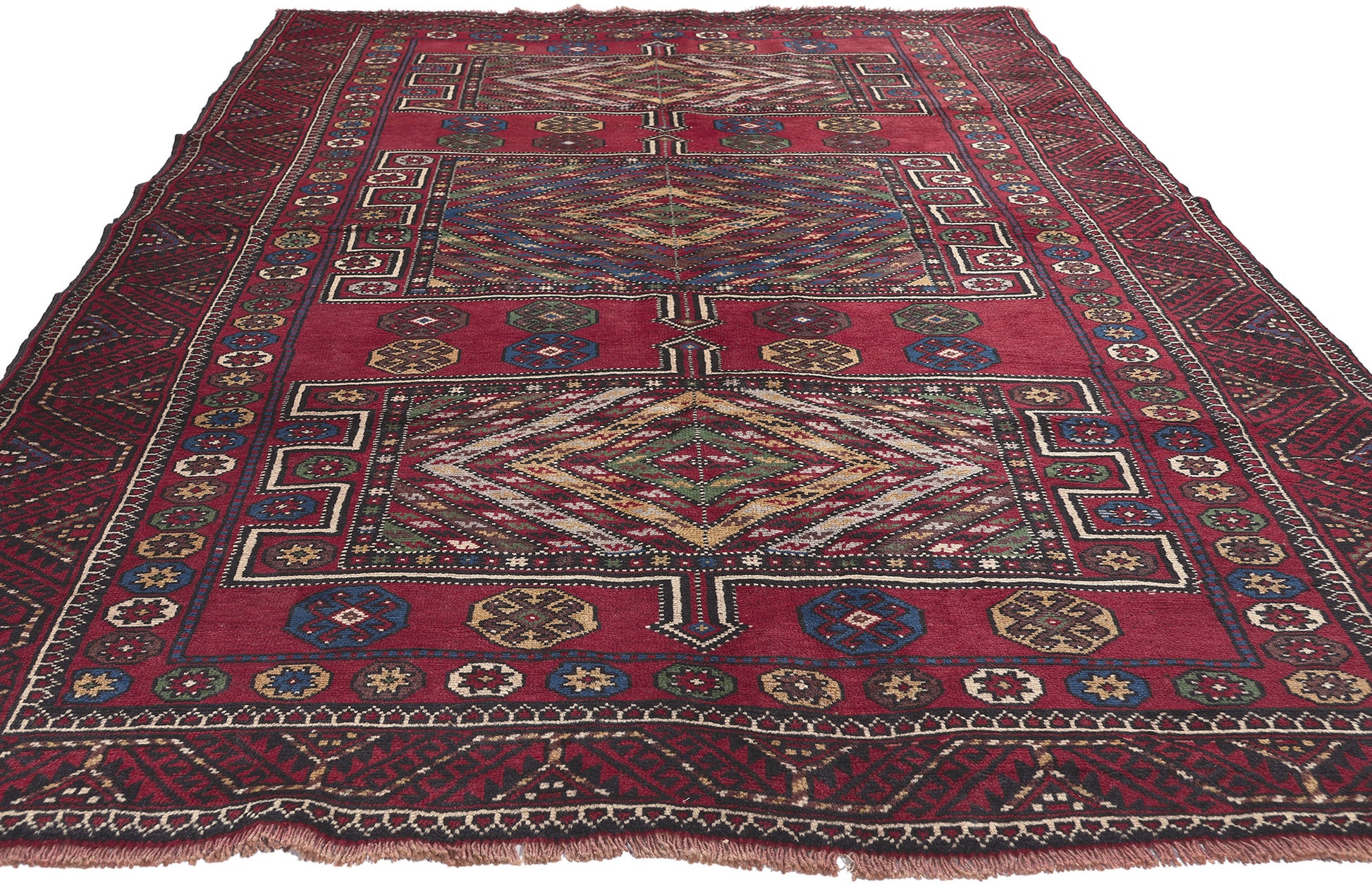 5 x 9 Antique Nomadic Afghan Baluch Rug 61233