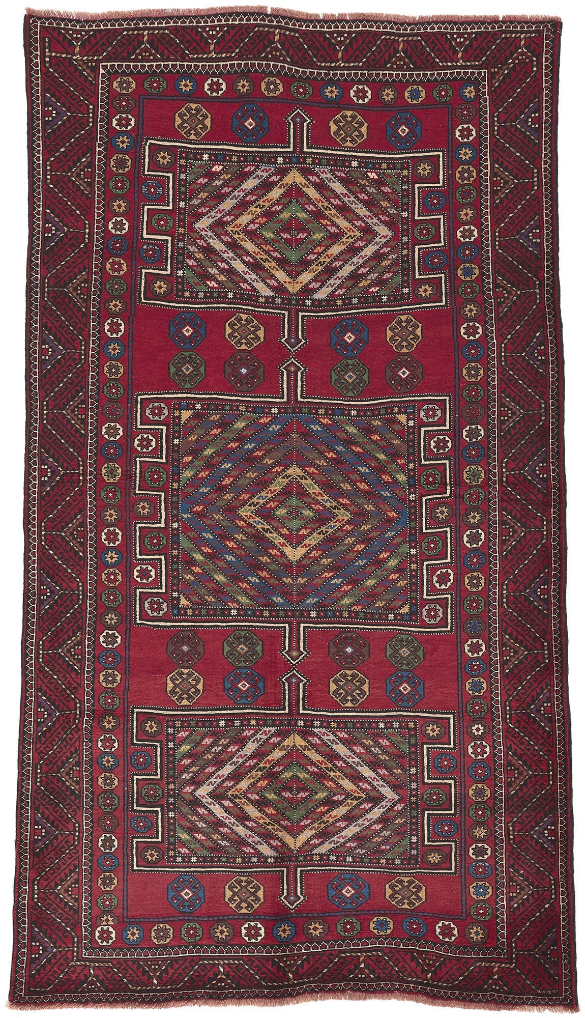 5 x 9 Antique Nomadic Afghan Baluch Rug 61233