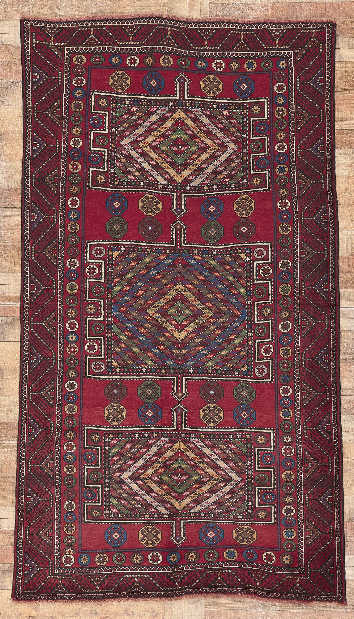 5 x 9 Antique Nomadic Afghan Baluch Rug 61233