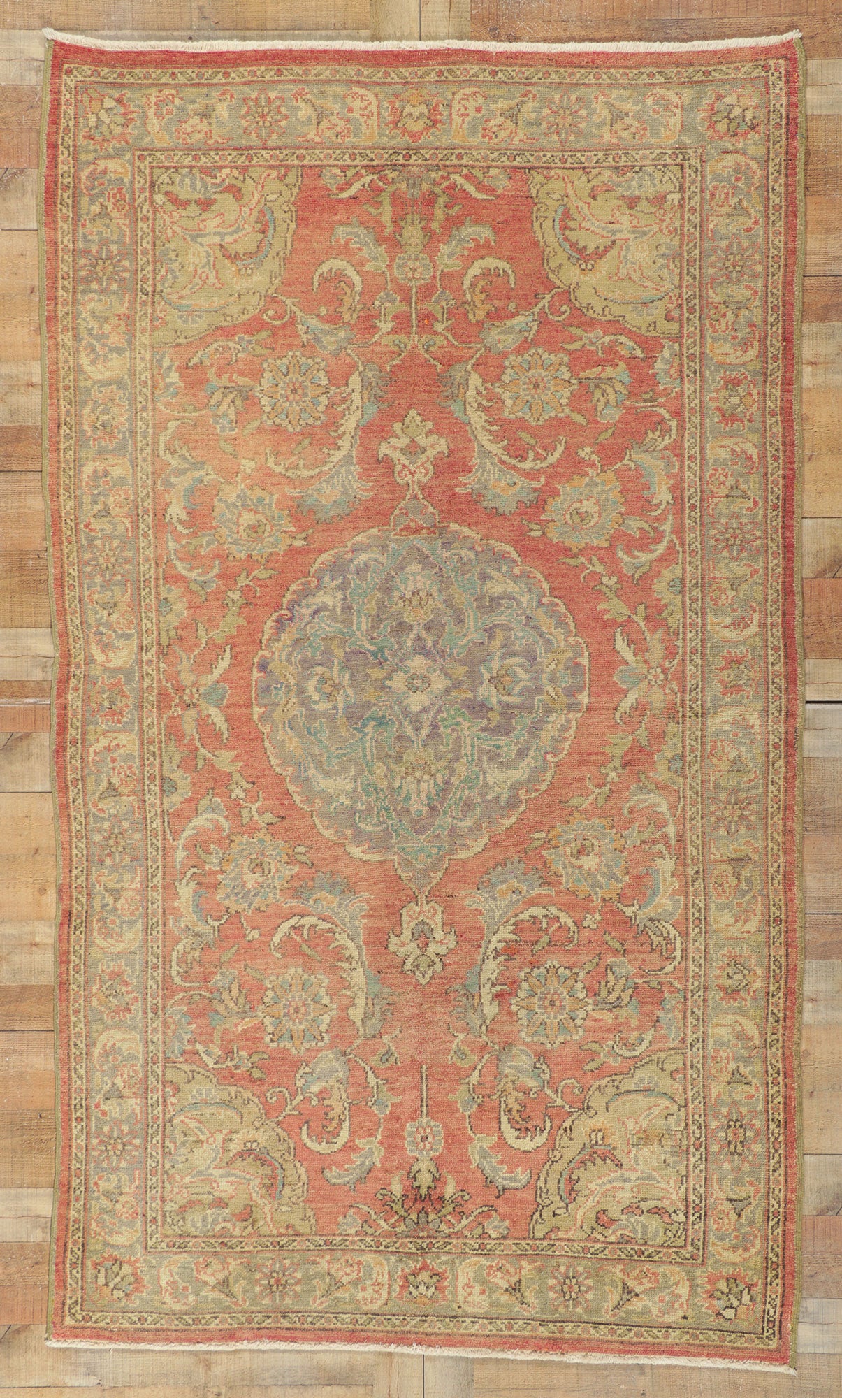 5 x 9 Vintage Turkish Oushak Rug 50523