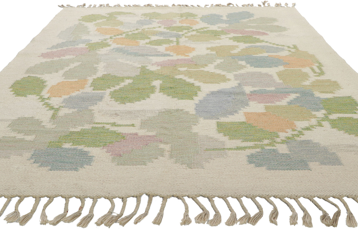 6 x 8 Anna-Johanna Angstrom Vintage Swedish Rollakan Rug 78500