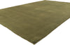 6 x 9 Solid Olive Green Modern Rug 30929