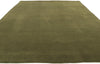6 x 9 Solid Olive Green Modern Rug 30929