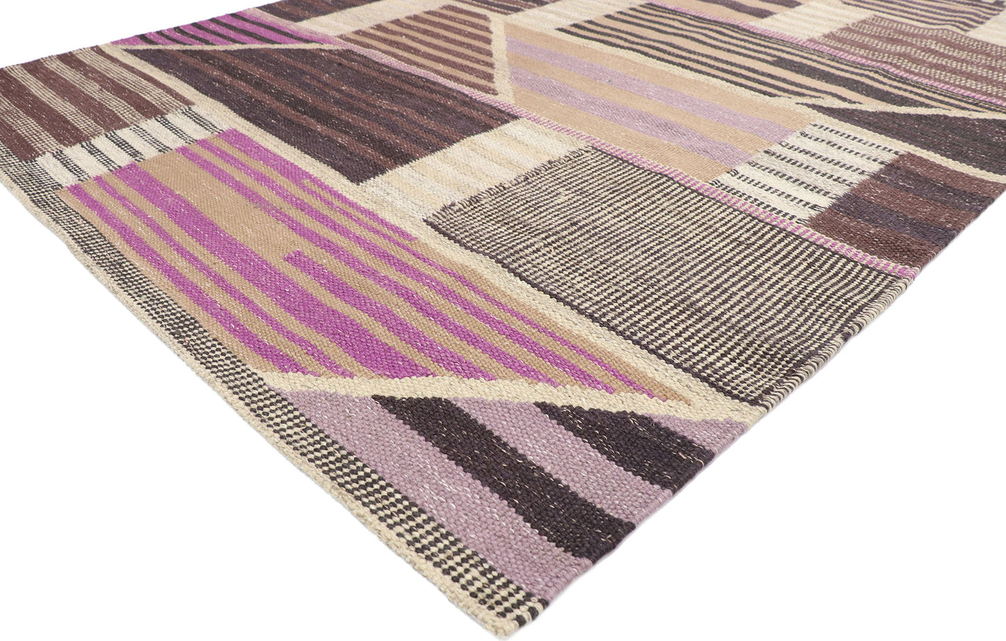 6 x 9 Scandinavian Modern Swedish Inspired Kilim Rug 30641
