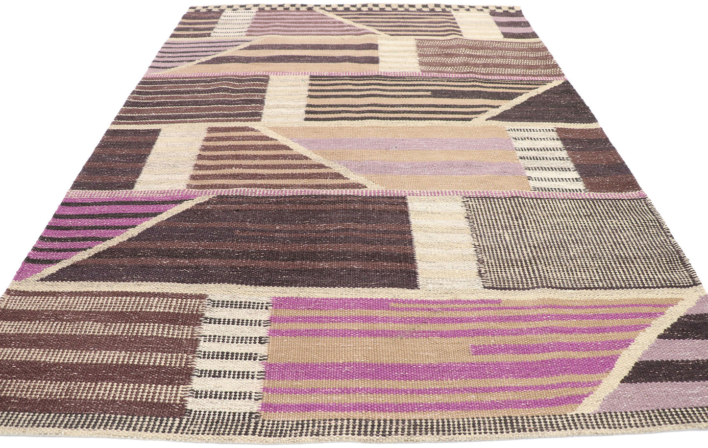 6 x 9 Scandinavian Modern Swedish Inspired Kilim Rug 30641