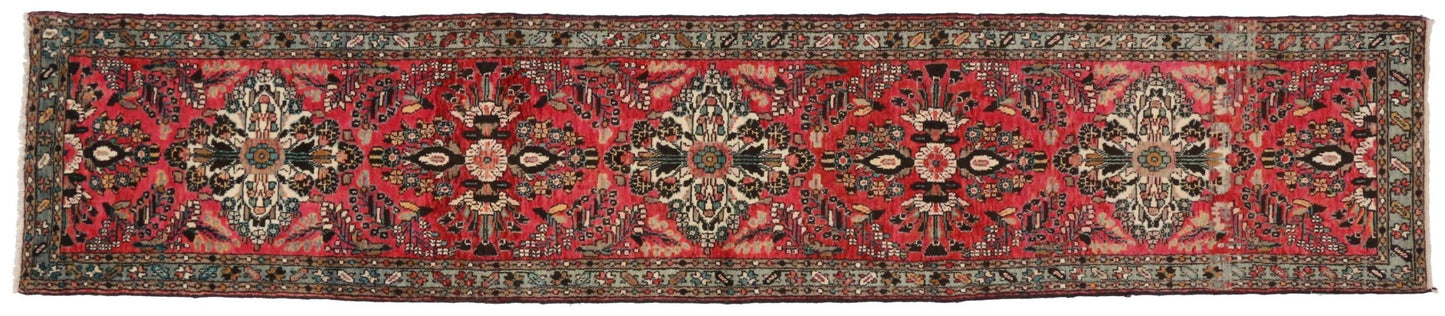 3 x 14 Vintage Hamadan Rug 60240