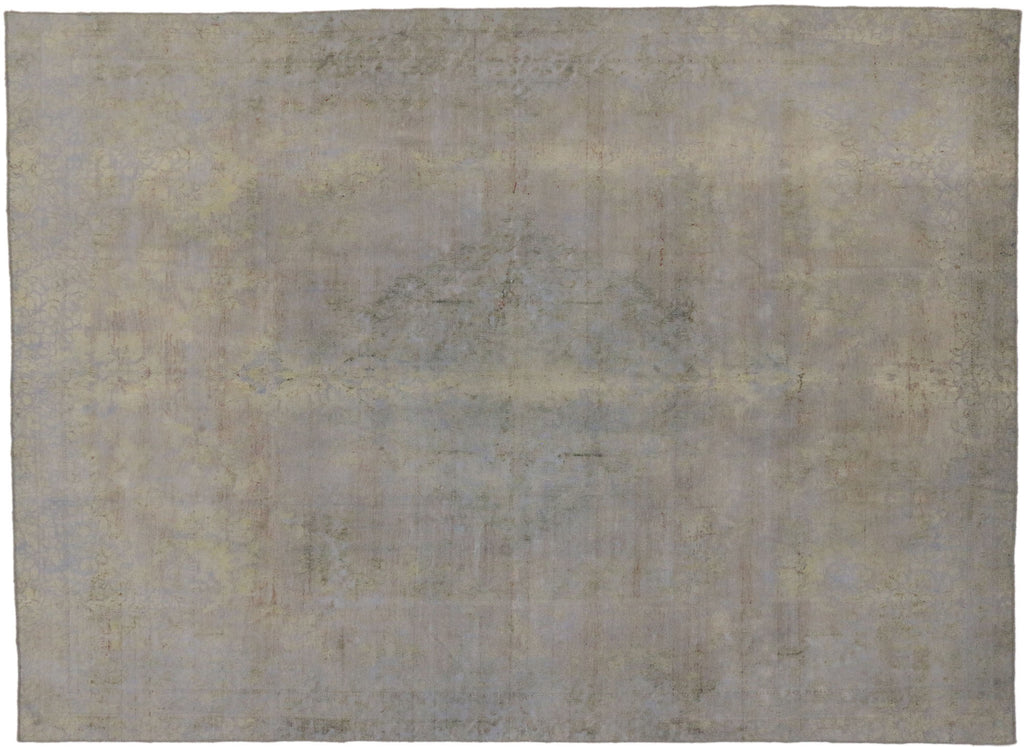 8 x 11 Vintage Distressed Overdyed Rug 60622