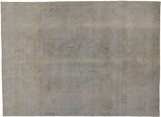 8 x 11 Vintage Distressed Overdyed Rug 60622